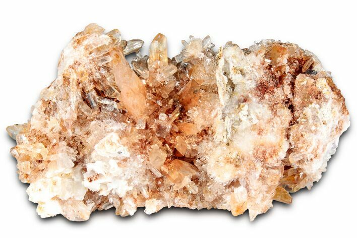 Sparkling Orange Creedite Crystal Cluster - Durango, Mexico #348141